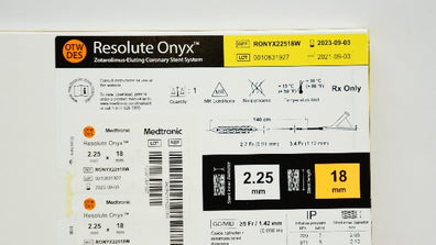 Medtronic RONYX22518W Resolute Onyx 2.25mm x 18mm (x)